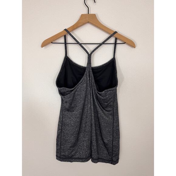 Lululemon Power Y Tank Heathered Black - Picture 5 of 6